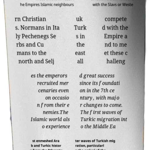 text-heavy, image, discussing, challenges, faced, byzantine, empire, dealing transparent PNG cut-out