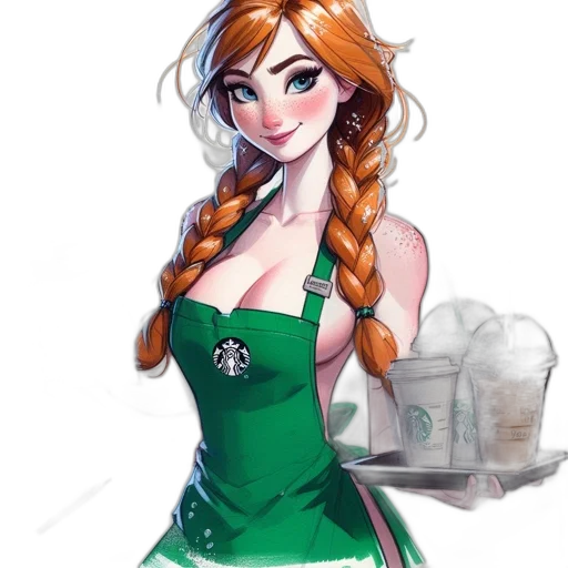 dress, staff, fantasy art, concept art, cartoon, comic book art, green, animated transparent PNG cut-out