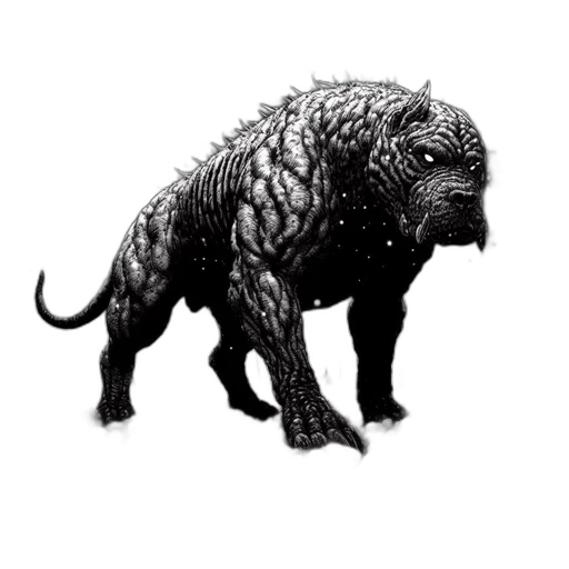 animal, creature, dragon, staff, concept art, fantasy art, photorealistic, 3d render transparent PNG cut-out