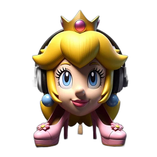 crown, face, weapon, hat, 3d render, concept art, pixel art, vaporwave transparent PNG cut-out