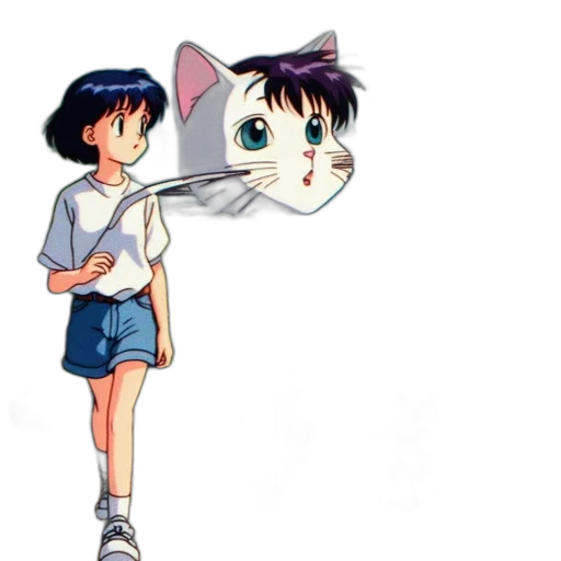 weapon, staff, umbrella, mask, anime, vaporwave, cartoon, concept art transparent PNG cut-out