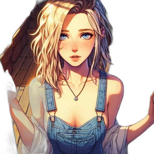 dress, face, jewelry, staff, fantasy art, anime, pixel art, concept art transparent PNG cut-out