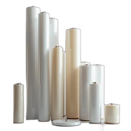 many, different, sizes, stretch, film, shown transparent PNG cut-out