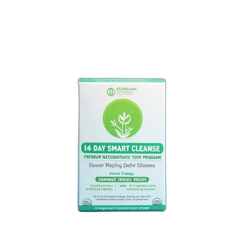 box, day, smart, cleanse, displayed, blue, background, features transparent PNG cut-out