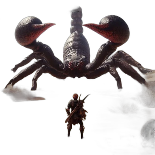 creature, animal, dragon, concept art, fantasy art, 3d render, underwater, barren transparent PNG cut-out