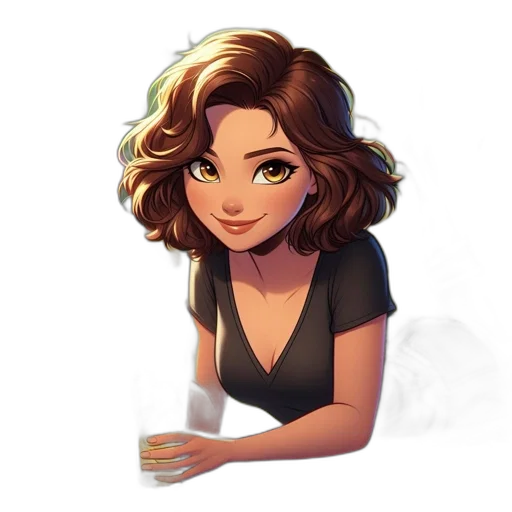 staff, jewelry, cartoon, pixel art, concept art, fantasy art, young, woman transparent PNG cut-out