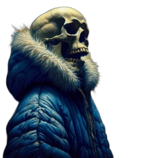 jacket, face, mask, creature, concept art, photorealistic, 3d render, fantasy art transparent PNG cut-out