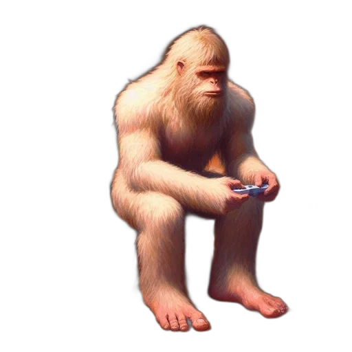 creature, animal, face, staff, concept art, 3d render, pixel art, photorealistic transparent PNG cut-out