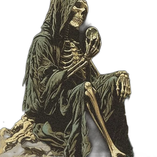 staff, creature, mask, jewelry, concept art, comic book art, 3d render, fantasy art transparent PNG cut-out