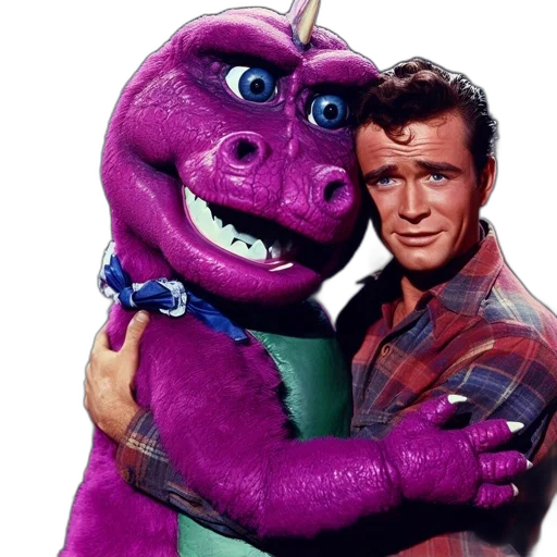 animal, dragon, creature, outer space, man, anthropomorphic, barney, dinosaur transparent PNG cut-out
