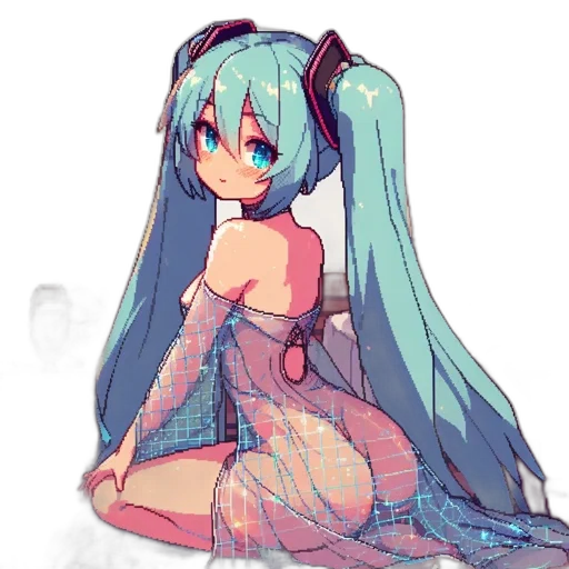 dress, robot, creature, dragon, pixel art, anime, concept art, cartoon transparent PNG cut-out