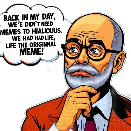 comic book art, cartoon, anime, concept art, elderly, gentleman, adorned, suit transparent PNG cut-out