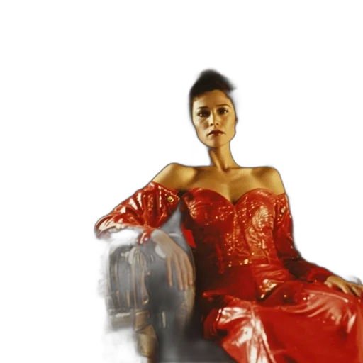 dress, jewelry, photorealistic, concept art, 3d render, oil painting, red, woman transparent PNG cut-out