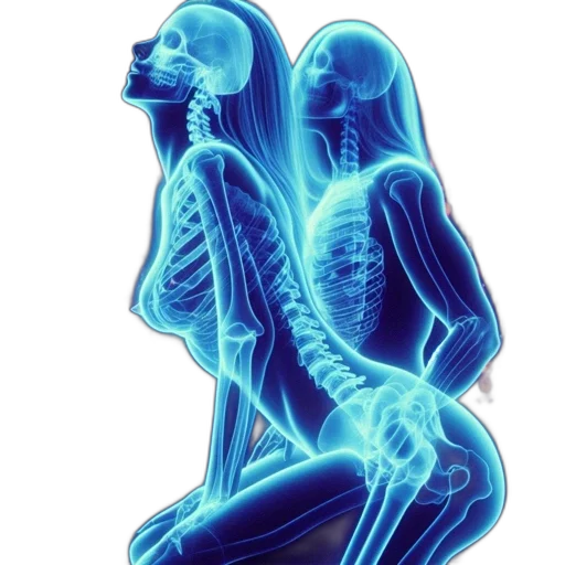 jewelry, robot, neon lights, another, piece, art, portrays, woman transparent PNG cut-out