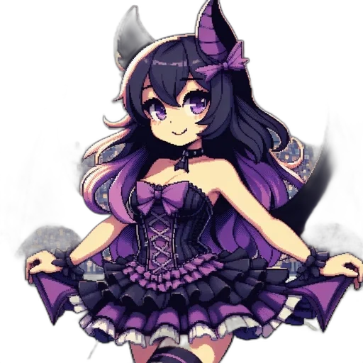 dress, staff, crown, dragon, pixel art, anime, fantasy art, concept art transparent PNG cut-out