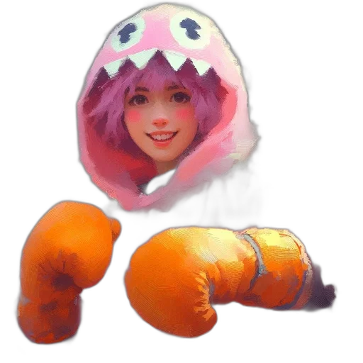creature, food, animal, mask, concept art, watercolor, photorealistic, 3d render transparent PNG cut-out