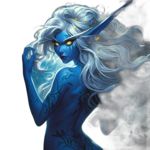 dragon, staff, fantasy art, concept art, comic book art, watercolor, fire, blue transparent PNG cut-out