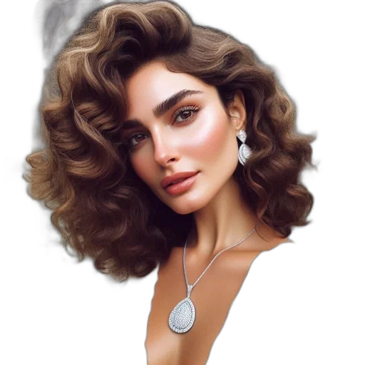 jewelry, hair, face, crown, photorealistic, oil painting, fantasy art, cartoon transparent PNG cut-out