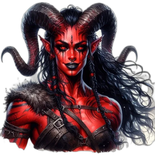 dragon, fantasy art, comic book art, concept art, pixel art, red, red-skinned, horned transparent PNG cut-out