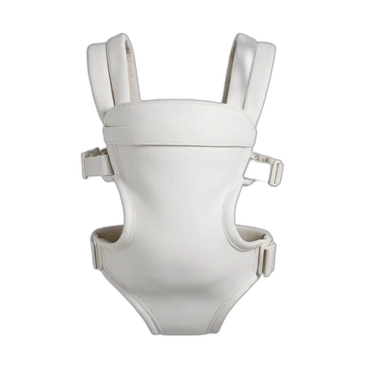 crown, mask, robot, 3d render, white, baby, carrier, simple transparent PNG cut-out