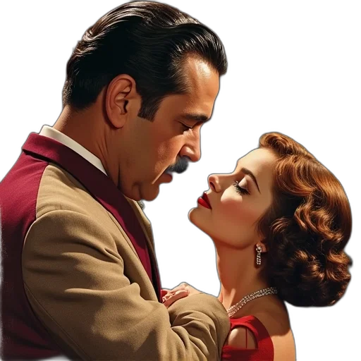 photorealistic, fire, city street, poster, person, 1956, film, perfect transparent PNG cut-out