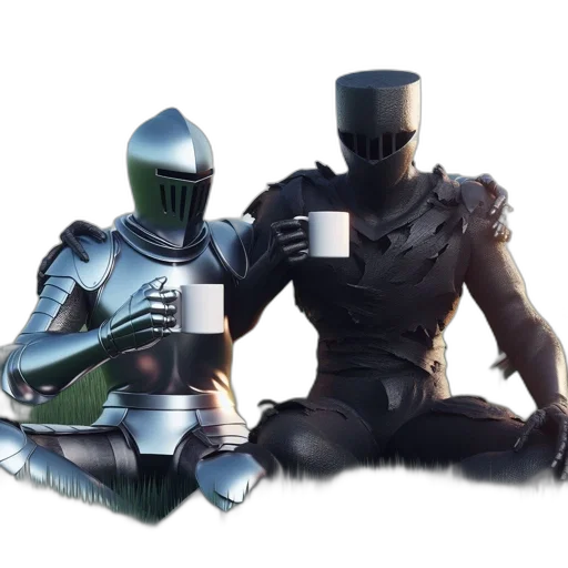 robot, concept art, 3d render, vaporwave, pixel art, outer space, monochrome, two transparent PNG cut-out