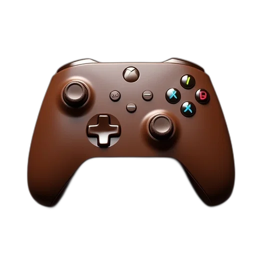3d render, photorealistic, concept art, earth tones, pair, chocolate, controller, controllers transparent PNG cut-out