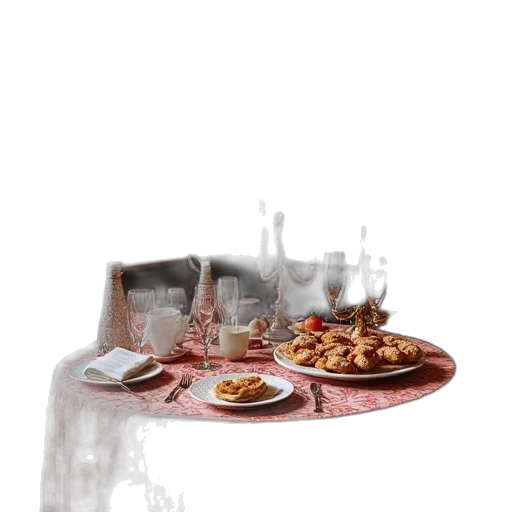 food, furniture, jewelry, bottle, 3d render, photorealistic, concept art, paris transparent PNG cut-out