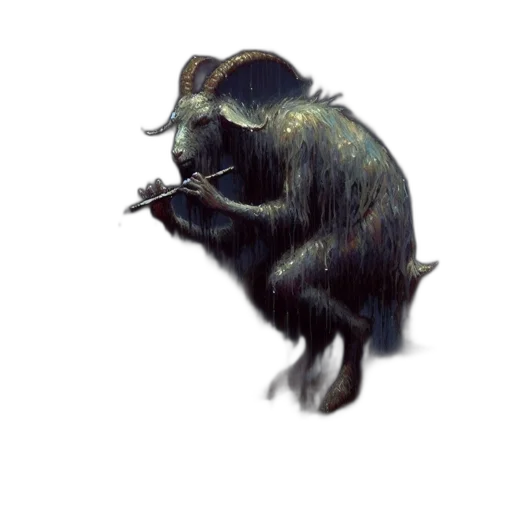 animal, creature, staff, hat, concept art, photorealistic, 3d render, fantasy art transparent PNG cut-out