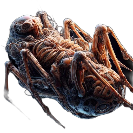 creature, animal, robot, food, concept art, photorealistic, 3d render, fantasy art transparent PNG cut-out