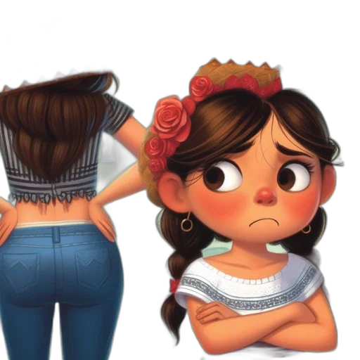 crown, dress, hair, concept art, cartoon, 3d render, photorealistic, children transparent PNG cut-out