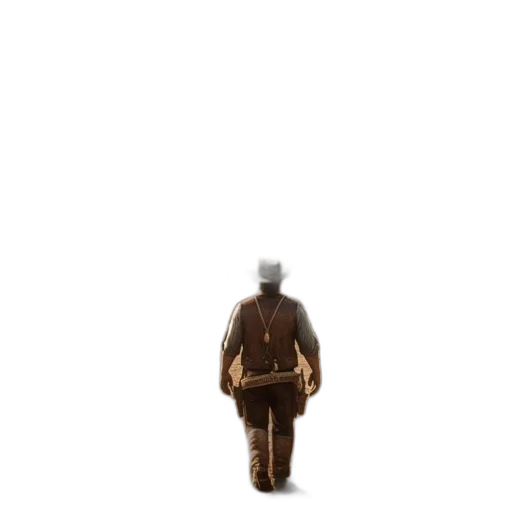 jacket, staff, hat, robot, concept art, 3d render, pixel art, photorealistic transparent PNG cut-out