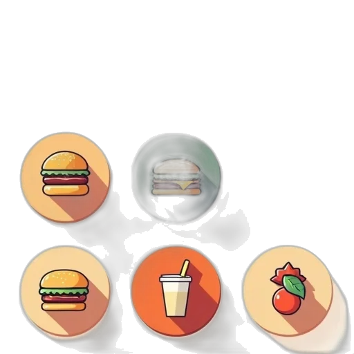 food, jewelry, concept art, 3d render, pixel art, burger, drink, straw transparent PNG cut-out