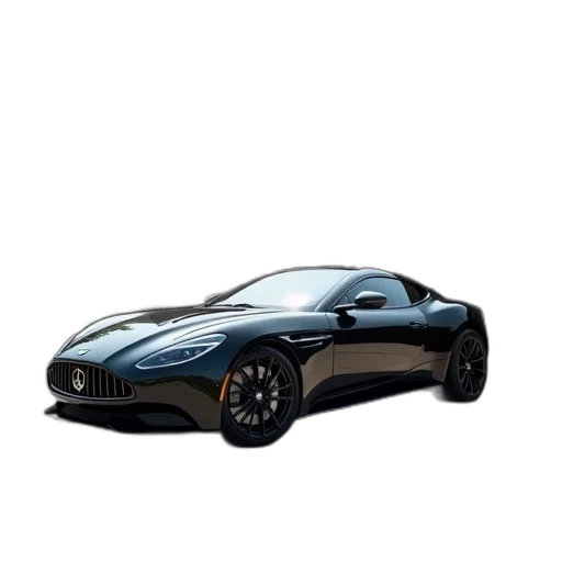 car, 3d render, concept art, photorealistic, cartoon, sleek, black, sports transparent PNG cut-out