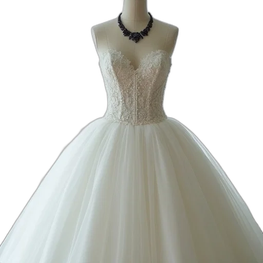 dress, 3d render, photorealistic, close-up, view, wedding, detailed, bodice transparent PNG cut-out