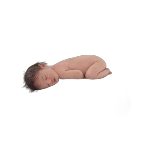 photorealistic, 3d render, cover, beginnings, anne, geddes, features, sleeping transparent PNG cut-out