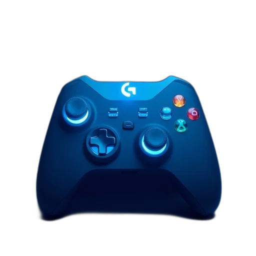 3d render, concept art, blue, logitech transparent PNG cut-out