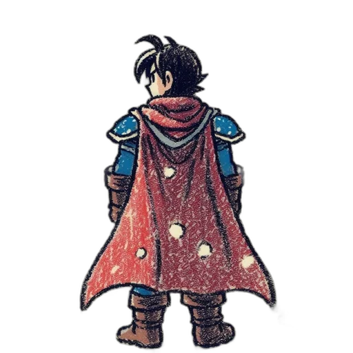 jacket, sword, dragon, dress, concept art, pixel art, fantasy art, comic book art transparent PNG cut-out
