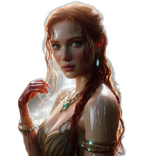 jewelry, dress, dragon, face, fantasy art, concept art, comic book art, photorealistic transparent PNG cut-out