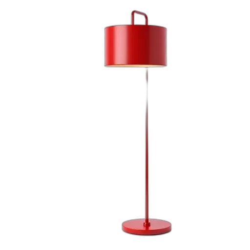 furniture, umbrella, staff, jewelry, 3d render, photorealistic, red, modern transparent PNG cut-out