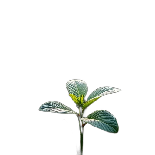 flower, staff, tree, crown, 3d render, photorealistic, concept art, green transparent PNG cut-out