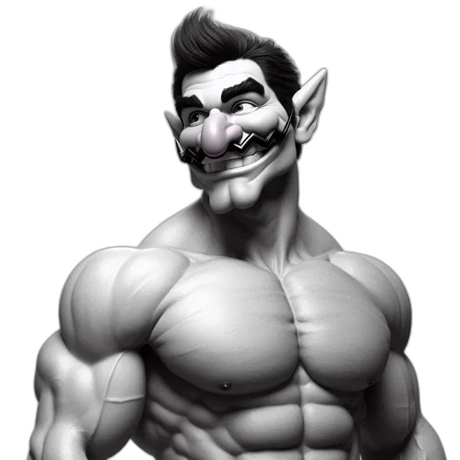face, staff, mask, creature, 3d render, concept art, cartoon, fantasy art transparent PNG cut-out