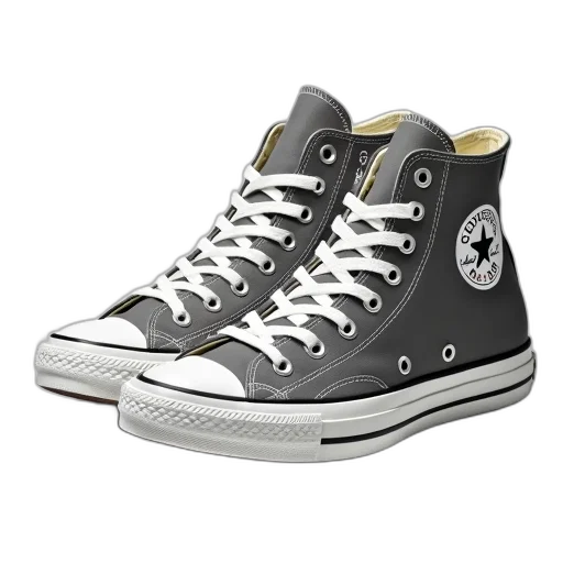 shoes, 3d render, photorealistic, pair, high-top, sneakers, white, sole transparent PNG cut-out