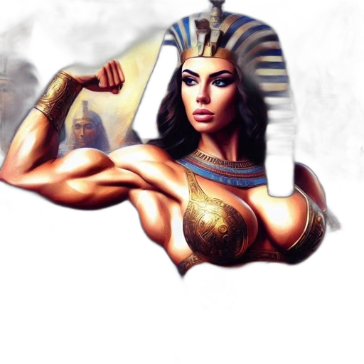 jewelry, fantasy art, concept art, photorealistic, pixel art, ancient, egyptian, theme transparent PNG cut-out