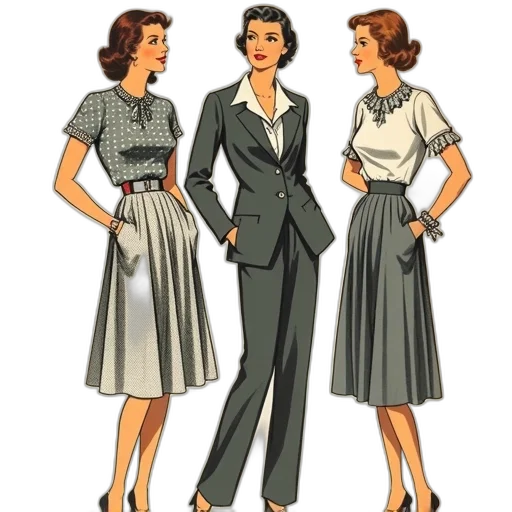 dress, concept art, cartoon, earth tones, monochrome, vintage, fashion, illustration transparent PNG cut-out