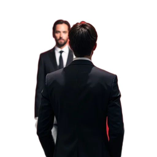 jacket, staff, concept art, photorealistic transparent PNG cut-out