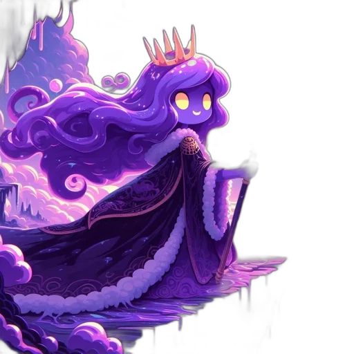 dragon, creature, crown, staff, concept art, fantasy art, pixel art, watercolor transparent PNG cut-out