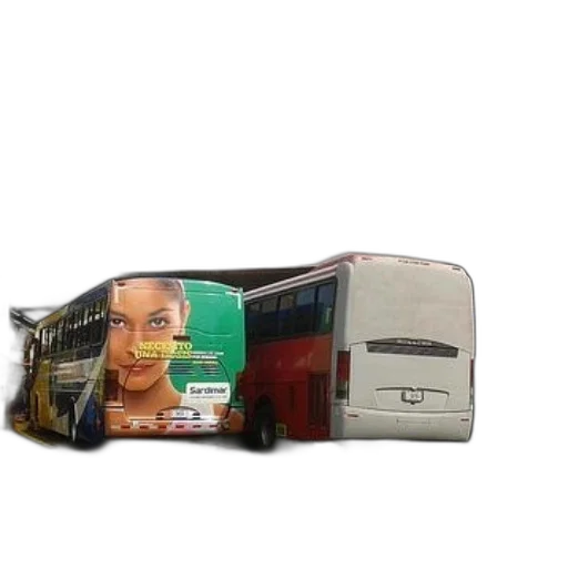 3d render, photorealistic, concept art, bus, advertisement, sardimar, parked, front transparent PNG cut-out