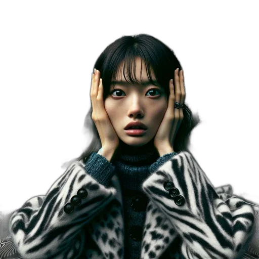 face, jacket, mask, creature, photorealistic, oil painting, 3d render, concept art transparent PNG cut-out