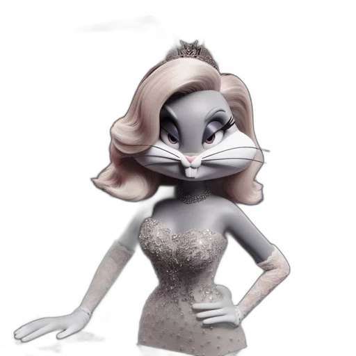 mask, dress, face, crown, concept art, cartoon, 3d render, fantasy art transparent PNG cut-out